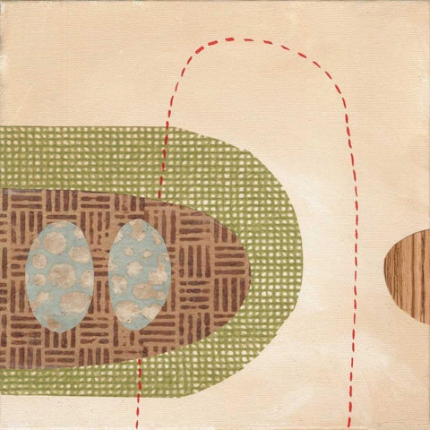 Lump White Modern Wood Framed Art Print with Double Matting by Codo, Ella