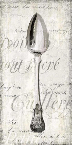 Cuillere Black Ornate Wood Framed Art Print with Double Matting by Venter, Tandi