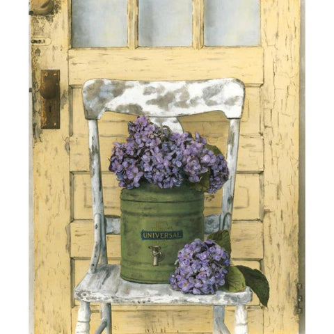 Cottage Bouquet I White Modern Wood Framed Art Print by Atria, Cristin
