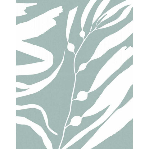 Seagrass II Black Modern Wood Framed Art Print with Double Matting by Berg, Sabine