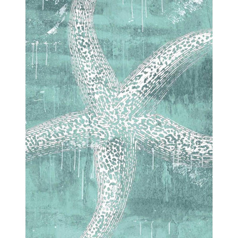 Ocean Tokens I Black Modern Wood Framed Art Print by Sabine Berg