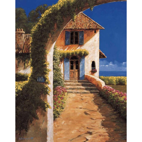 Welcoming White Modern Wood Framed Art Print by Archambault, Gilles