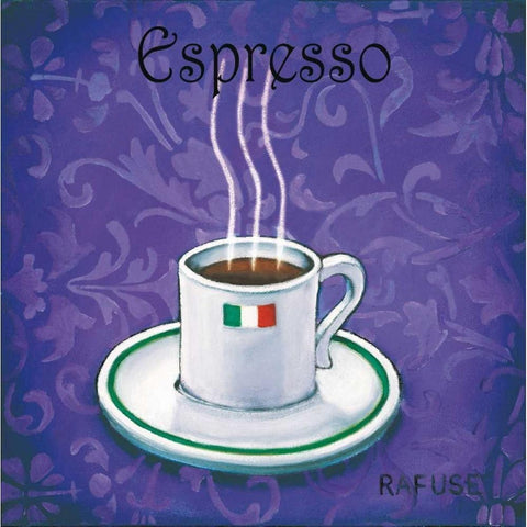 Espresso White Modern Wood Framed Art Print by Rafuse, Will