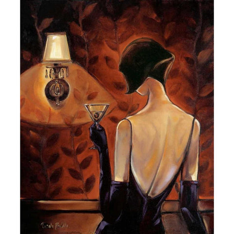 Mademoiselle Gold Ornate Wood Framed Art Print with Double Matting by Biddle, Trish