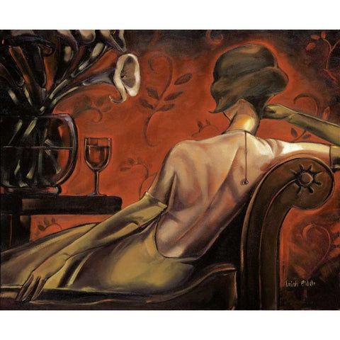 Bordeaux Lounge White Modern Wood Framed Art Print by Biddle, Trish