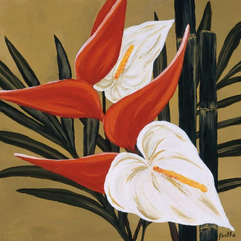 Sun Kissed III White Modern Wood Framed Art Print with Double Matting by St. Amant, Yvette