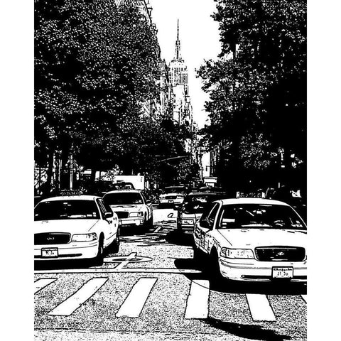 New York Minute I Gold Ornate Wood Framed Art Print with Double Matting by Maihara/Watt, Jeff/Boyce