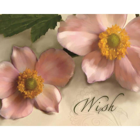 Wish White Modern Wood Framed Art Print by Tanner, Jan