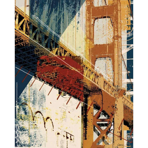 Into Manhattan I Gold Ornate Wood Framed Art Print with Double Matting by NOAH