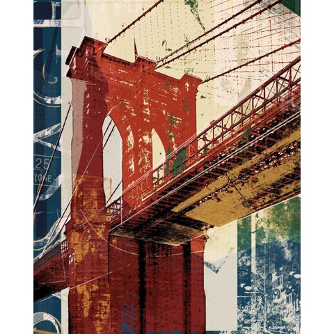 Into Manhattan II White Modern Wood Framed Art Print by NOAH