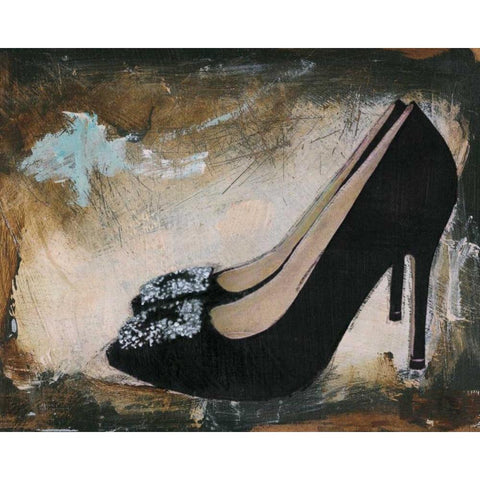 Shoe Box II Black Modern Wood Framed Art Print with Double Matting by Stajan-Ferkul, Andrea
