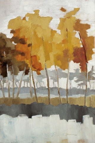 Wetlands III White Modern Wood Framed Art Print with Double Matting by Ellens, Jacqueline