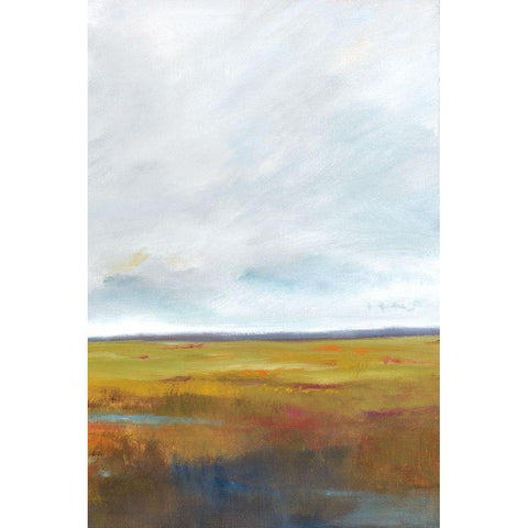 Sunset Over The Marsh III Black Modern Wood Framed Art Print with Double Matting by Jackson, Victoria