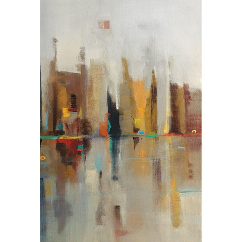 Golden Harbor III Black Modern Wood Framed Art Print with Double Matting by Jackson, Victoria