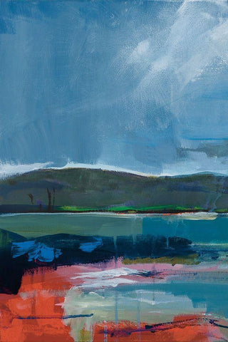 Coastal Display I White Modern Wood Framed Art Print with Double Matting by Fitsimmons, A