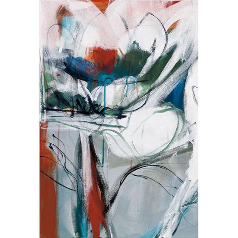 Winter Dance I White Modern Wood Framed Art Print by Fitsimmons, A