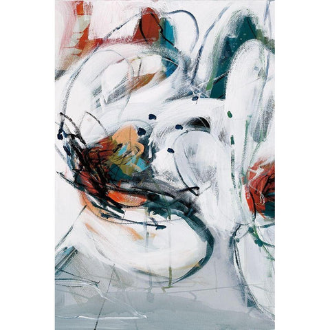 Winter Dance II Black Modern Wood Framed Art Print by Fitsimmons, A