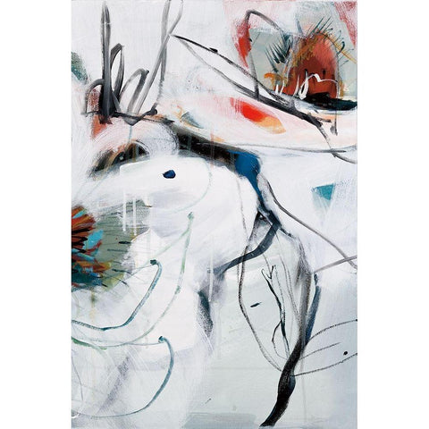 Winter Dance III Black Modern Wood Framed Art Print with Double Matting by Fitsimmons, A