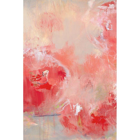 At First Blush II White Modern Wood Framed Art Print by Cole, Macy