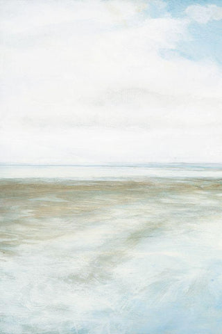 Low Tides I Black Ornate Wood Framed Art Print with Double Matting by Davis, Rockwell