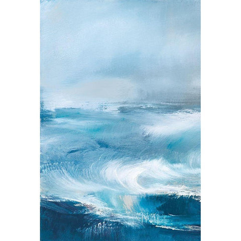 Storm Surf I Black Modern Wood Framed Art Print by Parent, Joanne