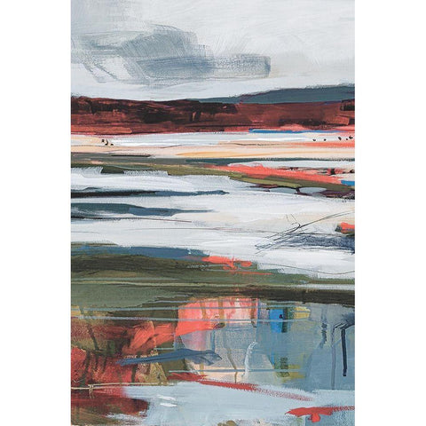 Before Night Falls II Black Modern Wood Framed Art Print with Double Matting by Fitzsimmons, A.