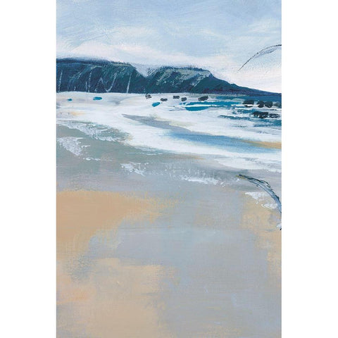 Pacific Breezes I Black Modern Wood Framed Art Print by Fitzsimmons, A.