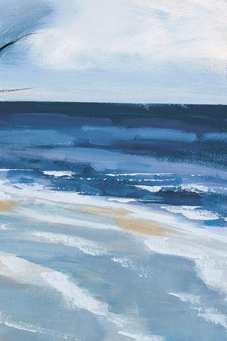 Pacific Breezes III White Modern Wood Framed Art Print with Double Matting by Fitzsimmons, A.
