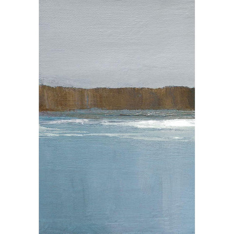 Lulworth Cove I White Modern Wood Framed Art Print by Gold, Caroline