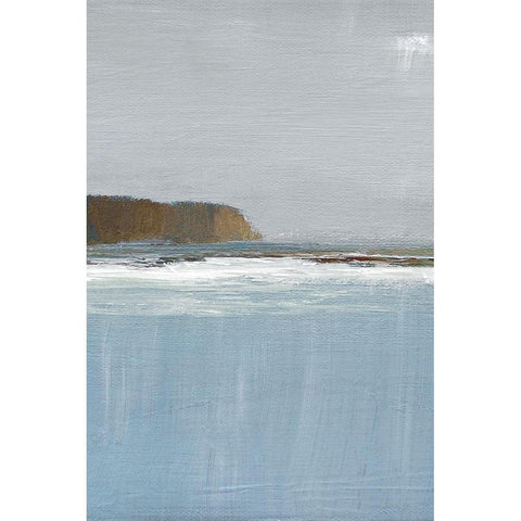 Lulworth Cove II White Modern Wood Framed Art Print by Gold, Caroline