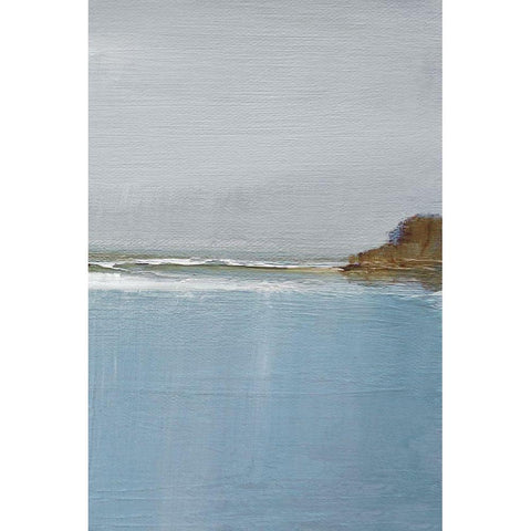 Lulworth Cove III White Modern Wood Framed Art Print by Gold, Caroline