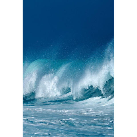 Breaking Waves II Gold Ornate Wood Framed Art Print with Double Matting by Frates, Dennis