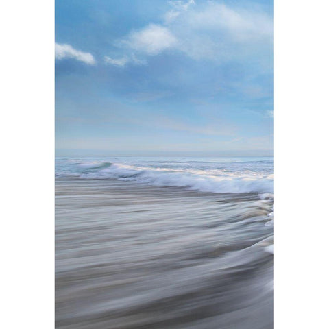 Seafoam I Black Modern Wood Framed Art Print with Double Matting by Celebrate Life Gallery