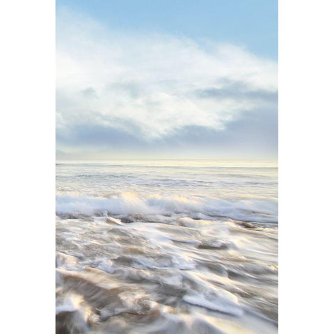 Seafoam III Black Modern Wood Framed Art Print by Celebrate Life Gallery