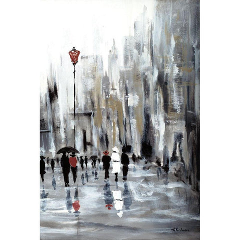 Grand Ville II White Modern Wood Framed Art Print by Kadmiri, Aziz