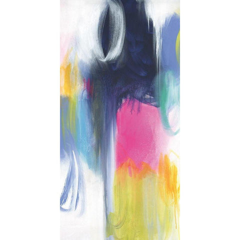 If Only For The Night Black Modern Wood Framed Art Print with Double Matting by Hawkins, Julie