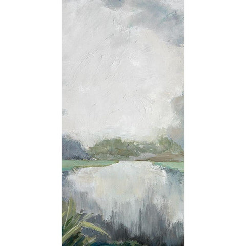 Passage II Black Modern Wood Framed Art Print with Double Matting by Buckley, Mary
