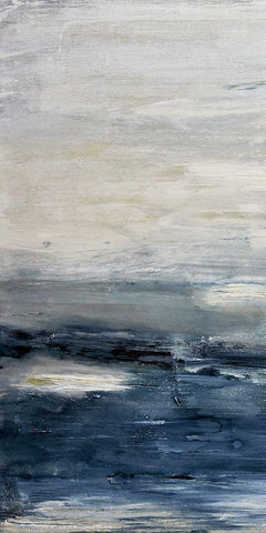 Oceania I Black Ornate Wood Framed Art Print with Double Matting by Snow, Aerial