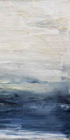 Oceania III White Modern Wood Framed Art Print with Double Matting by Snow, Aerial