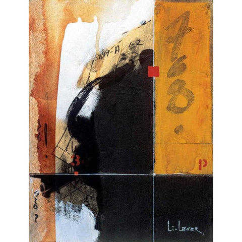 Intention Black Modern Wood Framed Art Print by Li-Leger, Don