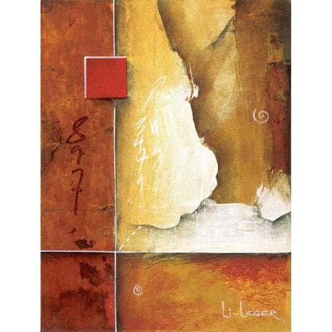 Pompeii Patterns Black Modern Wood Framed Art Print with Double Matting by Li-Leger, Don