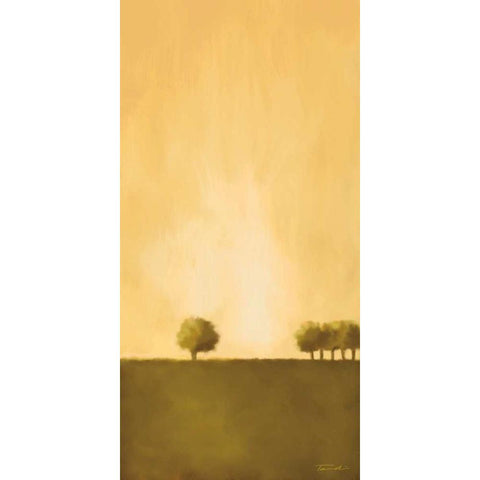 Cluster of Trees II White Modern Wood Framed Art Print by Venter, Tandi