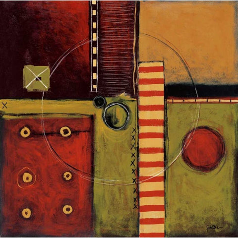 Time Passing Black Modern Wood Framed Art Print with Double Matting by St.Germain, Patrick