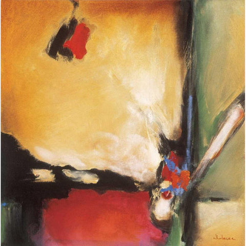 Apollo Gold Ornate Wood Framed Art Print with Double Matting by Li-Leger, Noah