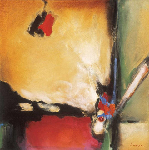 Apollo Black Ornate Wood Framed Art Print with Double Matting by Li-Leger, Noah