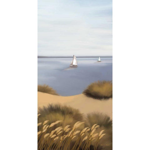 Afternoon Escape Black Modern Wood Framed Art Print with Double Matting by Venter, Tandi