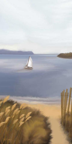 Indian Summer Black Ornate Wood Framed Art Print with Double Matting by Venter, Tandi