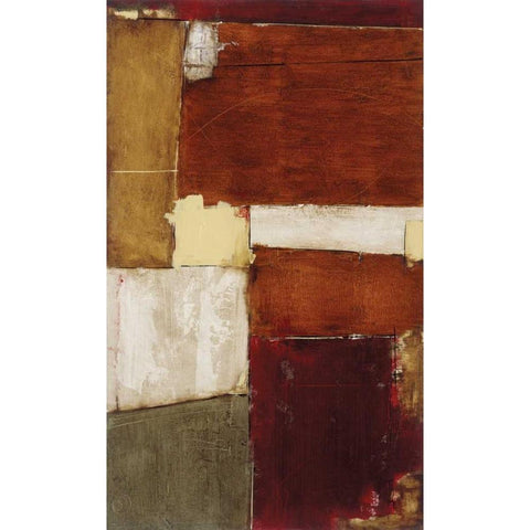 Linear Conversations II Black Modern Wood Framed Art Print by Johnson, Marc