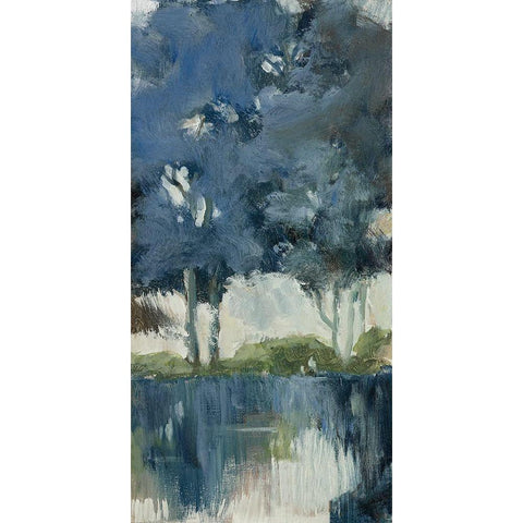 Highland View II Black Modern Wood Framed Art Print by Barnes, Natasha