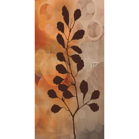 Flora I Black Modern Wood Framed Art Print with Double Matting by Aparicio, Edward